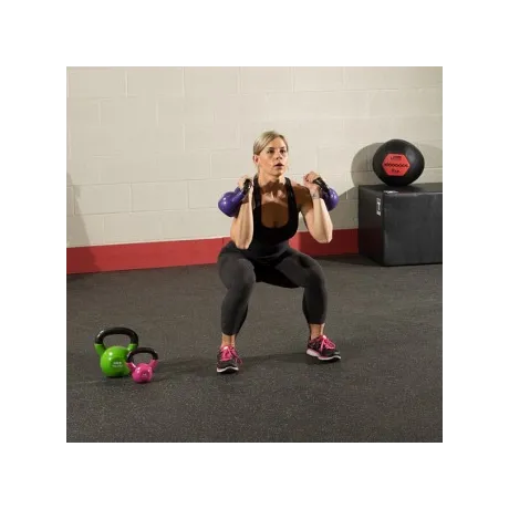 Гиря Body Solid 4,5 кг (10lb) обрезиненная синяя - Фото 5