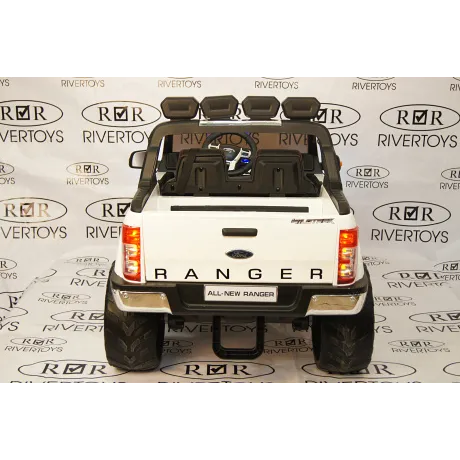 Электромобиль RiverToys NEW FORD RANGER 4WD (белый) - Фото 11