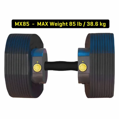 Гантели наборные MX Select MX-85, вес 5.6-38.6 кг, 2 шт без стойки - Фото 5