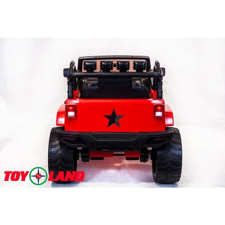 Электромобиль ToyLand Jeep SH 888 красный - Фото 6