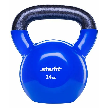 Гиря виниловая Starfit DB-401 темно-синяя 24 кг