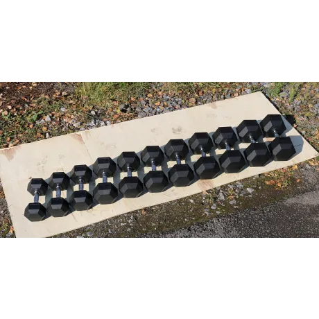 Гантель гексагональная обрезиненная ZSO, 50 кг - Фото 4