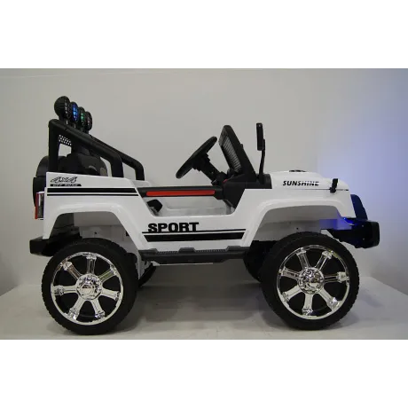Электромобиль RiverToys JEEP T008TT (белый) - Фото 17