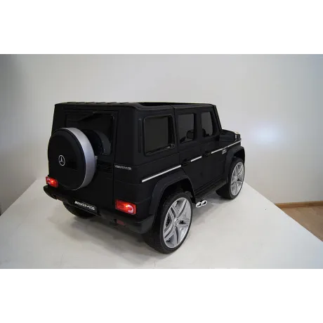 Электромобиль RiverToys Mercedes-Benz G65 AMG черный матовый - Фото 15