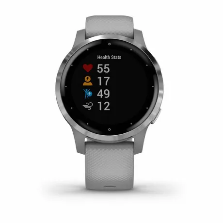 Смарт-часы с GPS Garmin VIVOACTIVE 4S серые с серебристым безелем - Фото 8