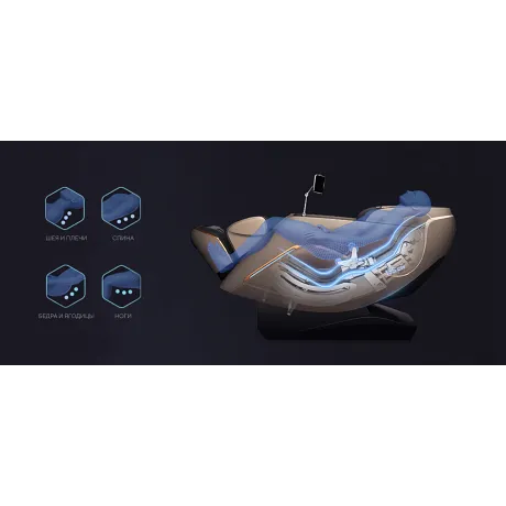 Массажное кресло Ergonova Chronos Silver Black - Фото 13