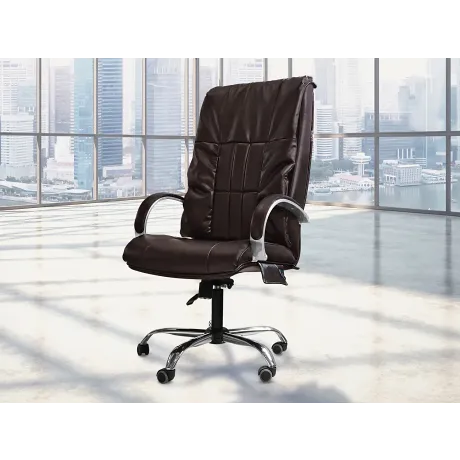 Офисное массажное кресло EGO BOSS EG1001 LKFO ШОКОЛАД (Арпатек) - Фото 4