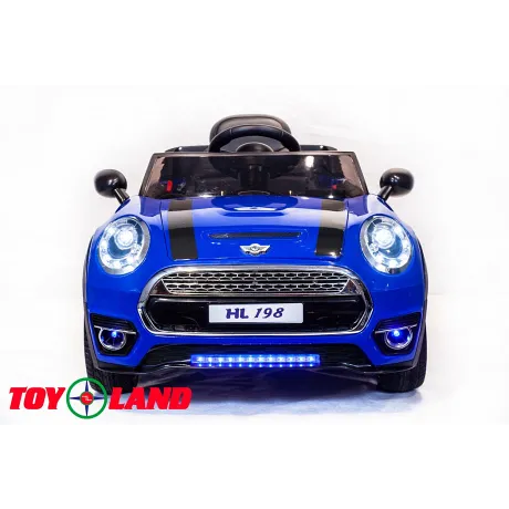 Электромобиль ToyLand Mini Cooper HL 198 синий - Фото 2