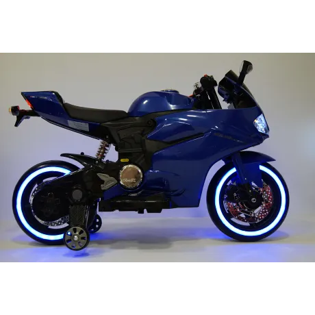 Мотоцикл RiverToys A001AA синий - Фото 8