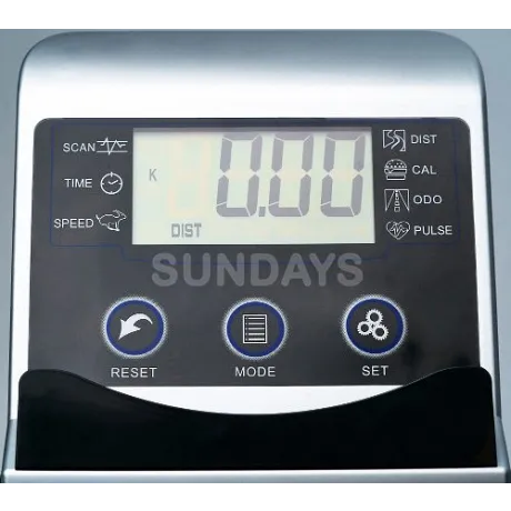 Эллипсоид-велотренажер Sundays Fitness K8508HA (черный/красный) - Фото 6