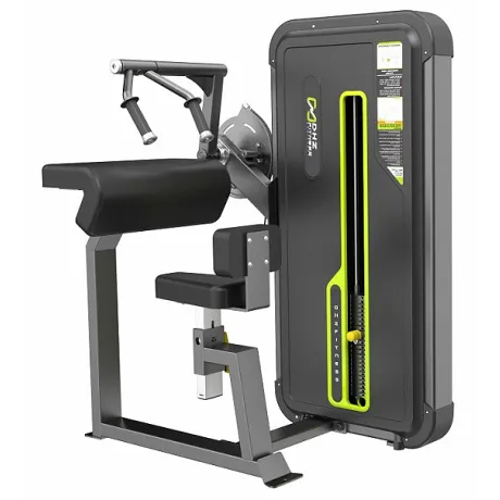 Трицепс-машина сидя. Прямая парта DHZ Seated Tricep - Flat Стек 64 кг A3027
