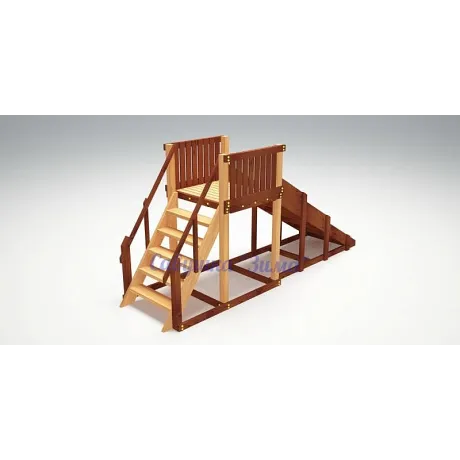 Зимняя деревянная  горка Савушка "Зима-2" - Фото 5