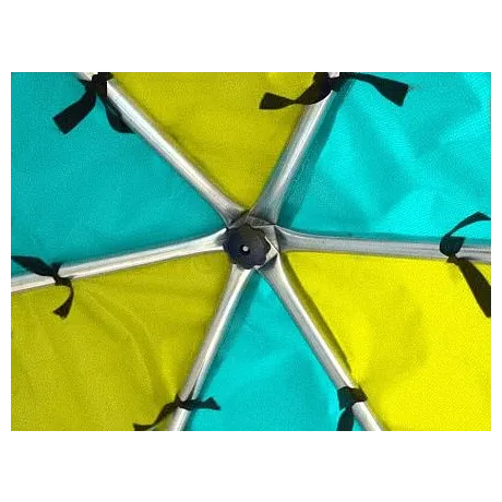 Батут Optifit Like Green 14ft с зелено-желтой крышей - Фото 4