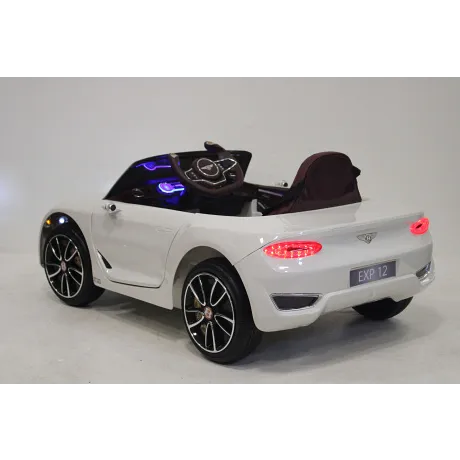 Электромобиль RiverToys BENTLEY-EXP12 JE1166 белый - Фото 7
