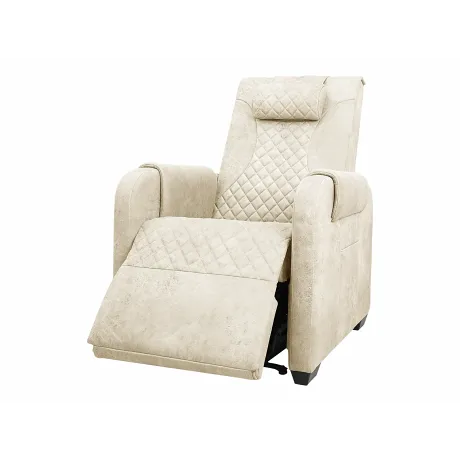 Массажное кресло реклайнер с подъемом FUJIMO LOUNGE UP F7003 ULFL Айвори (Orlando 1) - Фото 11