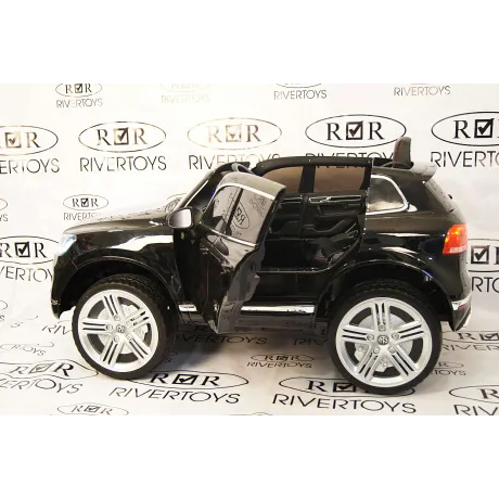 Электромобиль RiverToys VOLKSWAGEN TOUAREG Black - Фото 7