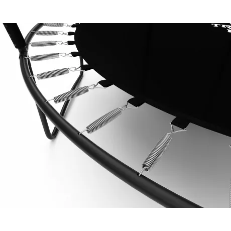 Батут Triumph Nord премиальный 305 см двухцветный серый/оранжевый с лестницей - Фото 6