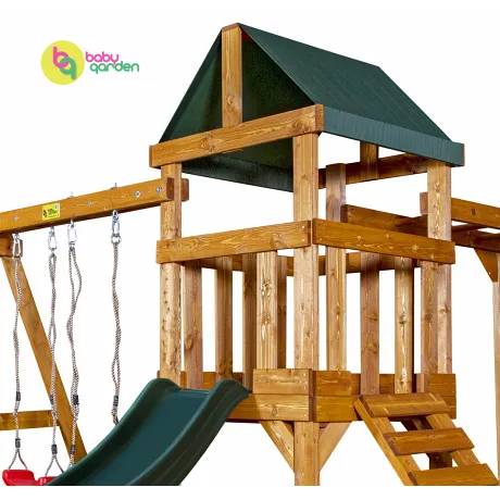 Детская игровая площадка Babygarden Play 3 зеленый - Фото 3