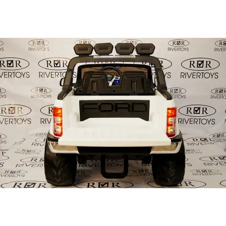 Электромобиль RiverToys NEW FORD RANGER 4WD (белый) - Фото 13
