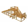 Зимняя деревянная заливная горка "Выше всех" Ледянка 2, пропитка каштан - Фото 4