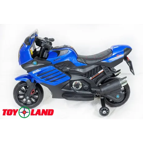 Электромотоцикл ToyLand Moto Sport LQ 168 синий - Фото 4