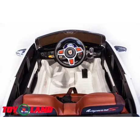 Электромобиль ToyLand Porsche Macan QLS 8588 белый - Фото 7