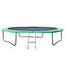 Батут JUNHOP 8 Комплект с защитной сетью и лестницей зеленый - Фото 6