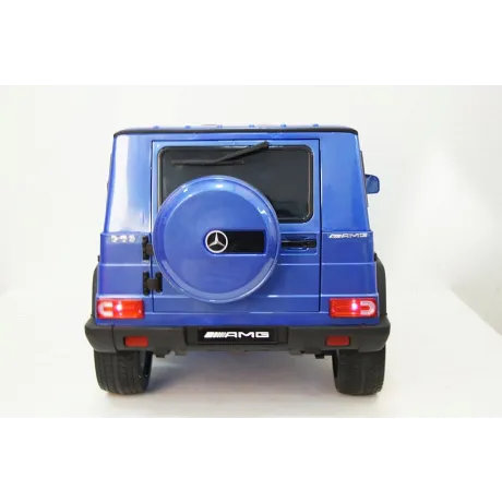 Электромобиль RiverToys Mercedes-Benz G65 AMG 4WD синий глянец - Фото 7