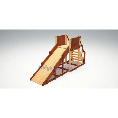 Зимняя деревянная  горка Савушка "Зима-2" - Фото 4
