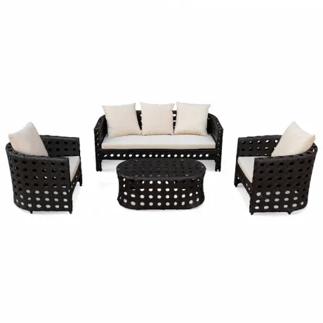 Комплект дачной мебели KVIMOL KM-0008 Black - Фото 2