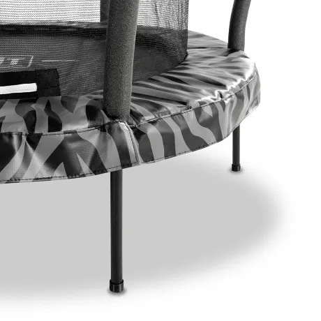 Батут Exit Toys Тигги 140 см черный с защитной сеткой - Фото 4