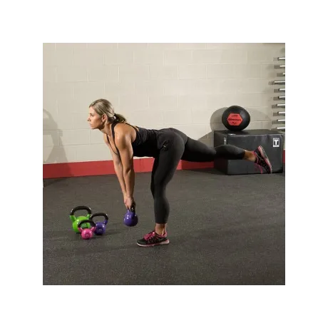 Гиря Body Solid 4,5 кг (10lb) обрезиненная синяя - Фото 10