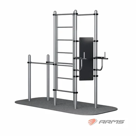 Комплекс снарядов - турник, брусья, вертикальный пресс, шведская стенка ARMS ARWOK018
