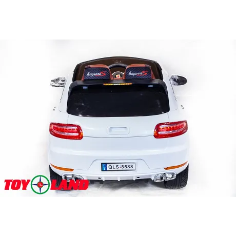 Электромобиль ToyLand Porsche Macan QLS 8588 белый - Фото 6