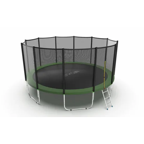 Батут с внешней сеткой и лестницей EVO JUMP External 16ft (Green) - Фото 6