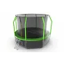 Батут с внутренней сеткой и лестницей EVO JUMP Cosmo 12ft (Green) + нижняя сеть - Фото 6