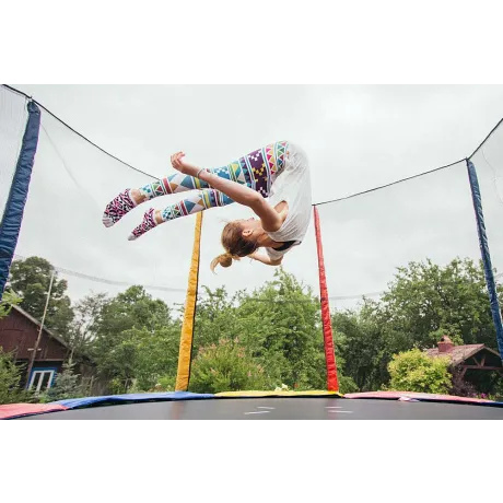 Батут Sundays Acrobat-D374 (с сеткой, разноцветный) - Фото 8