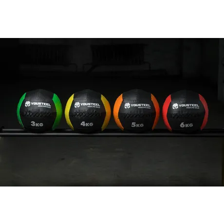 Медбол Yousteel 10 кг, со шнуровкой - Фото 5