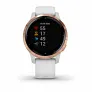Смарт-часы с GPS Garmin VIVOACTIVE 4S белые с золотистым безелем - Фото 8