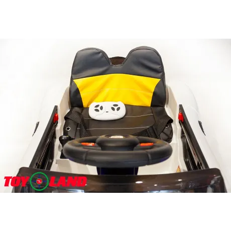 Электромобиль ToyLand Porsche Sport mini BBH 7188 белый - Фото 4
