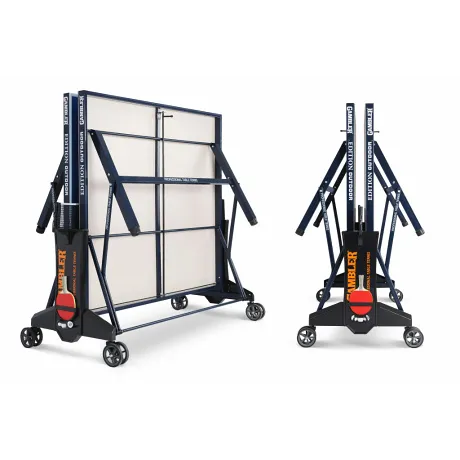 Всепогодный теннисный стол Gambler EDITION Outdoor синий - Фото 3