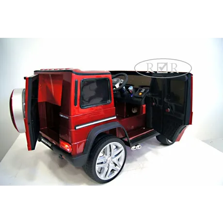 Электромобиль RiverToys Mercedes-Benz G65 AMG 4WD вишневый глянец - Фото 2