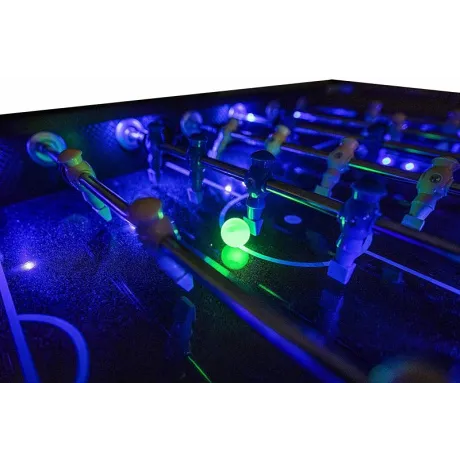 Настольный футбол (кикер) Atomic «Azure» (148x78x87 см, черный) - Фото 2