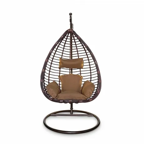 Подвесное кресло KVIMOL KM 0016 средняя коричневая корзина - Фото 2