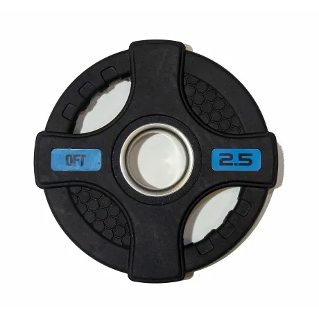 Штанга олимпийская OriginalFitTools 180 кг (диски с двумя хватами, черный гриф) - Фото 4