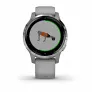 Смарт-часы с GPS Garmin VIVOACTIVE 4S серые с серебристым безелем - Фото 6
