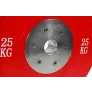 Профессиональный соревновательный диск Stecter для штанги 25 кг (красный) - Фото 3