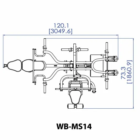 Мультисистема с силовой скамьей Powertec WB-MS14 - Фото 2