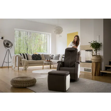 Массажное кресло Casada Smart 5 черно-белый - Фото 12