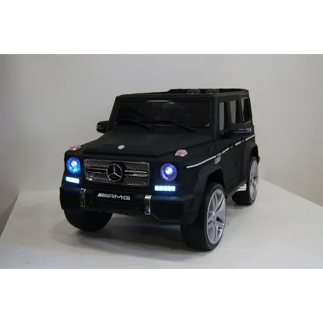 Электромобиль RiverToys Mercedes-Benz G65 AMG черный матовый - Фото 2